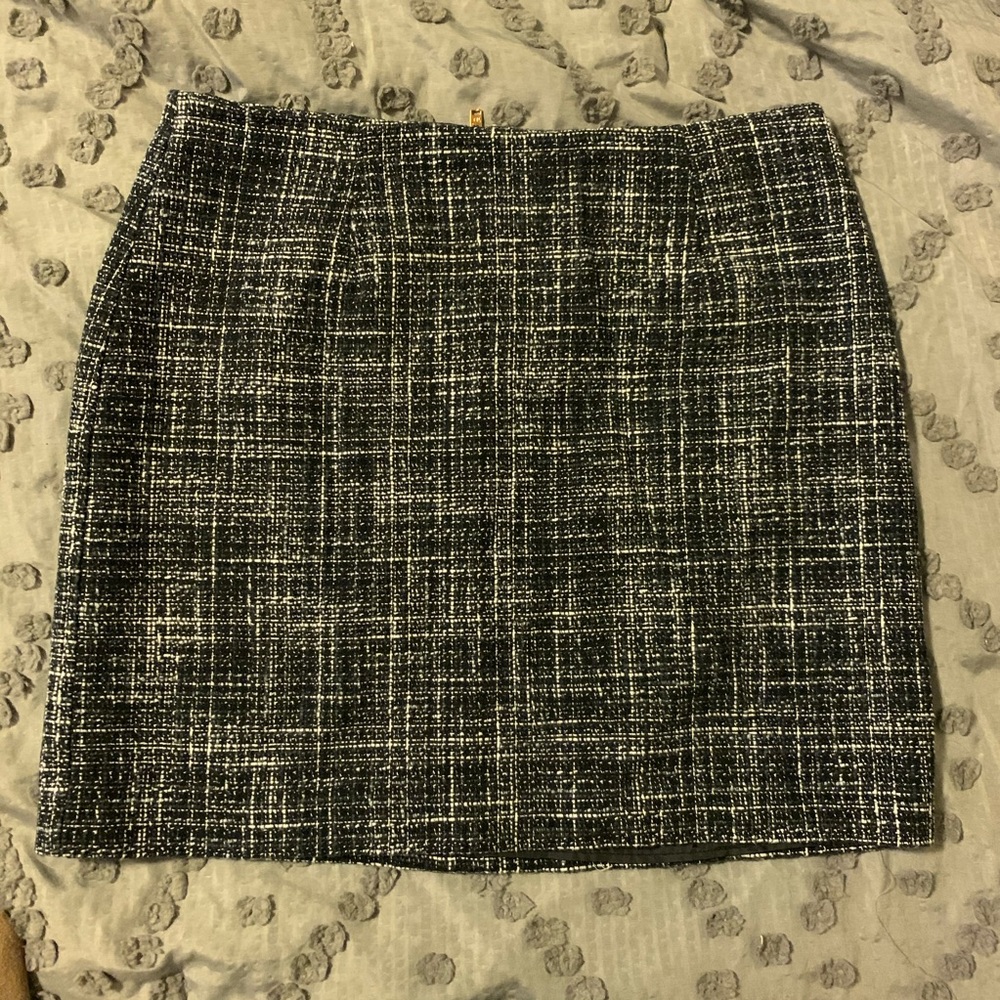 Black and White Tweed Skirt: H&M